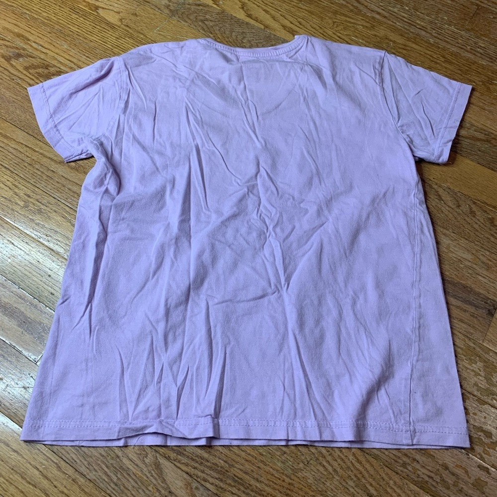 ZARA Basic Pink V-Neck Short Sleeve Tee - Relaxed Fit M - Picture 2 of 7